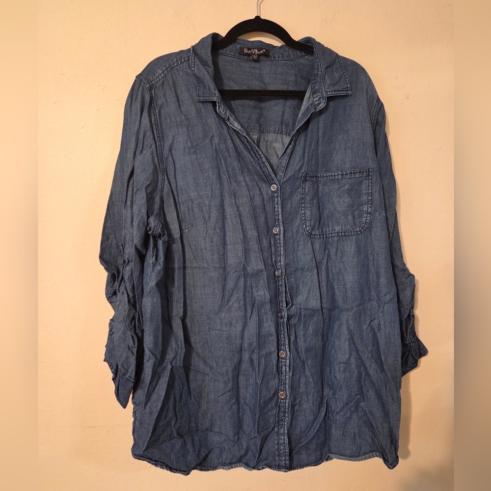Velvet Heart Blue Denim Top